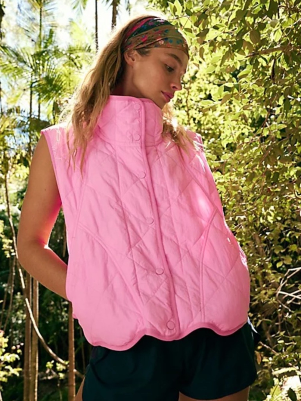 FP Movement by Free People Pink Quilted Puffer Vest